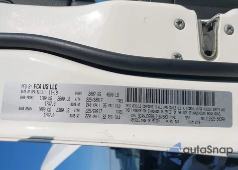 2020 Jeep Compass Latitude from USA, damaged, VIN 3C4NJDBB8LT157503